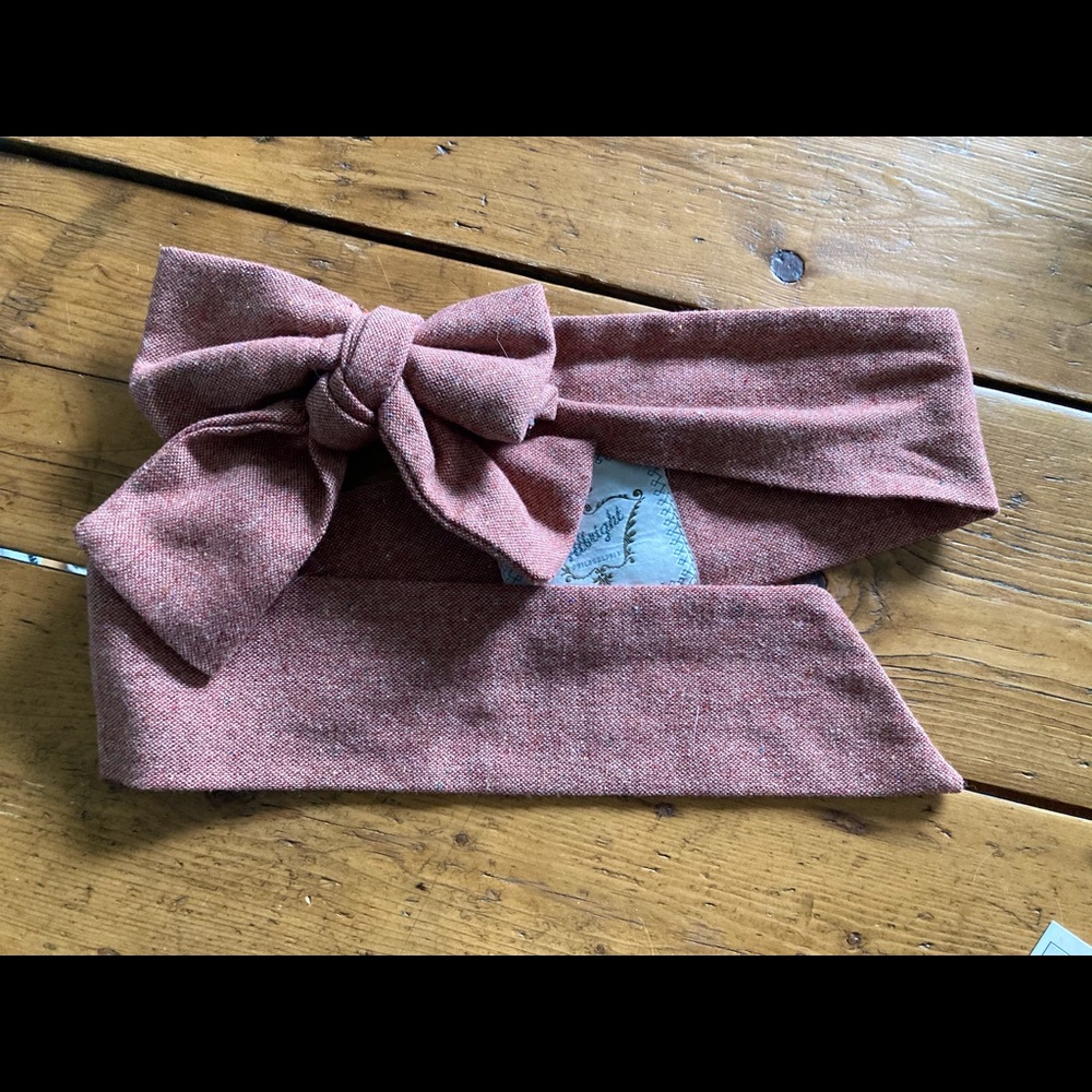 Anthropologie Miss Albright Tweed Bow Belt